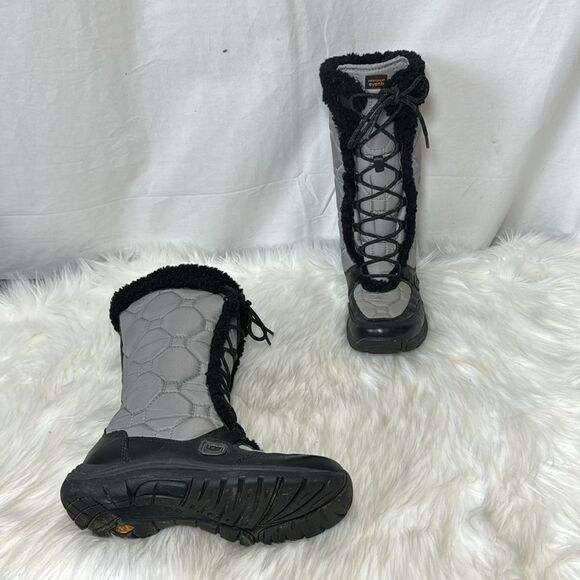 UGG Capstone Black/Grey Winter Boots Sz 7 - Picture 1 of 6
